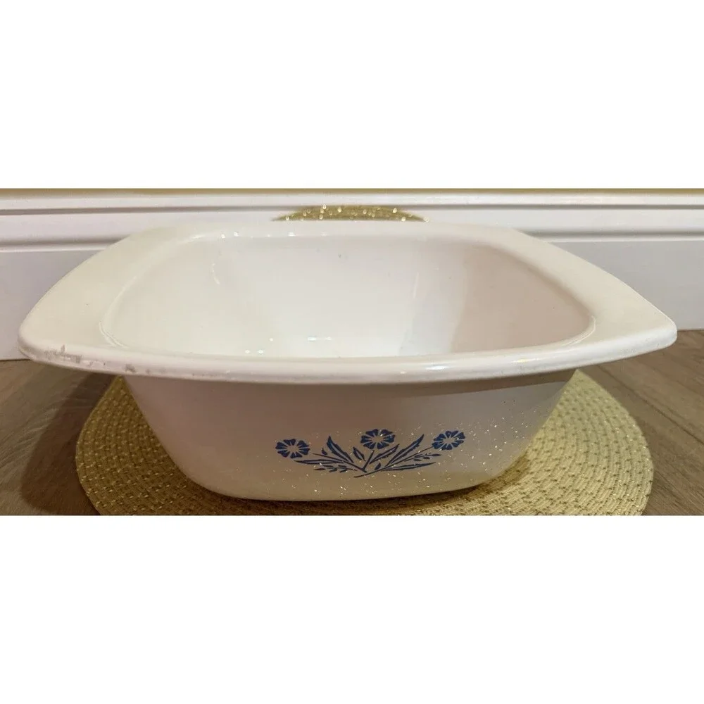Vintage Corning Ware BLUE CORNFLOWER 4qt Dutch Oven P-34-B NO LID